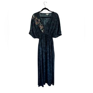 World Market Mira Rayon Floral Dress M/L Whimsygoth Dark Academia Feminine